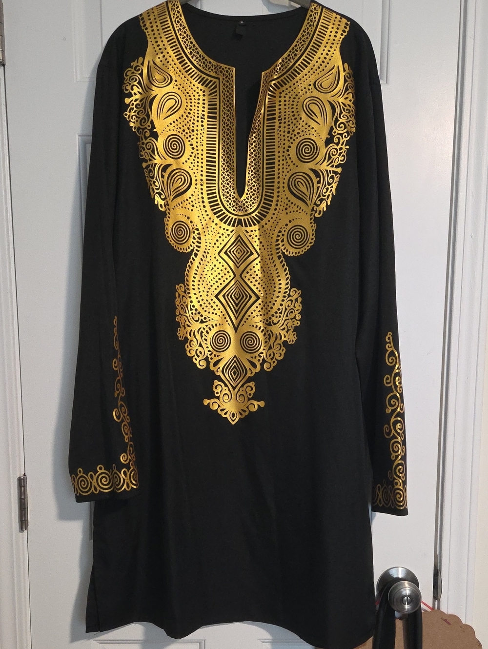 African Dashiki Print Two Piece Outfit - Picture 3 of 10